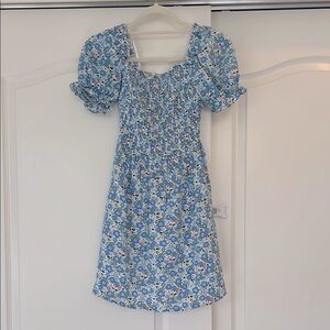 NWT That’s So Fetch Blue Floral Puff Sleeve Mini Dress
